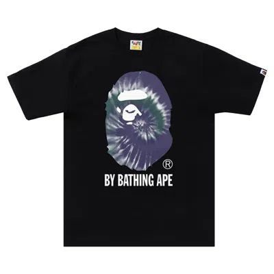 Pre-owned Bape Tie Dye By Bathing Ape Tee 'black/purple'