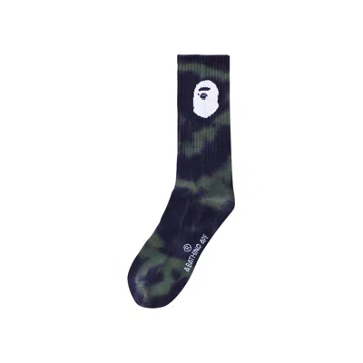 Pre-owned Bape Tie Dye Socks 'purple'