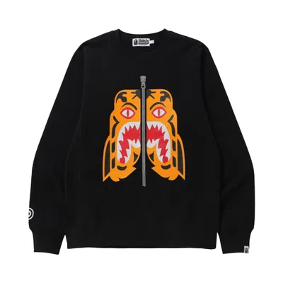 Pre-owned Bape Tiger Crewneck 'black' | Men's Size Xl