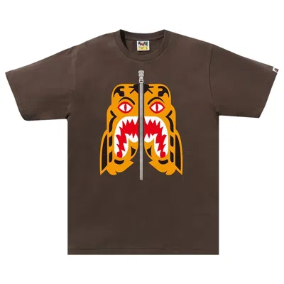 Pre-owned Bape Tiger Tee 'brown' | Men's Size S