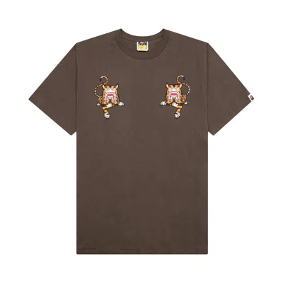 Pre-owned Bape Tiger Tee 'brown' | Men's Size S