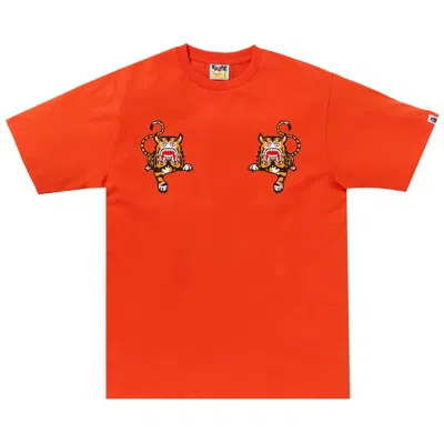 Pre-owned Bape Tiger Tee 'orange' | Men's Size S