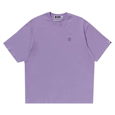 Pre-owned Bape Tonal Ape Head One Point Tee 'purple'
