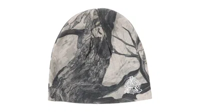 Pre-owned Bape Tree Edge Camo Knit Cap In White