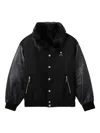 Bape Trimmed-collar Bomber Jacket In Black