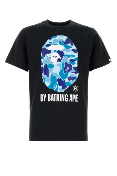 Bape Black Cotton Abc Camo T-shirt In Brown