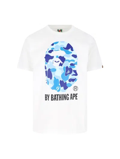 Bape T-shirt "abc Camo" In White
