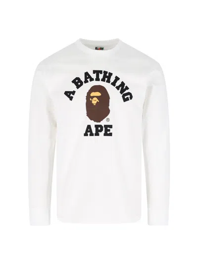 Bape College T-shirt In White