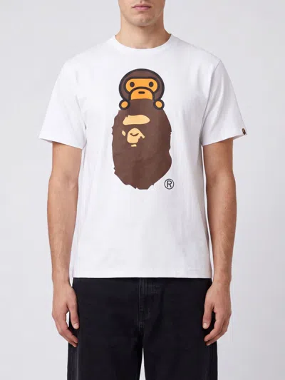 Bape T-shirt Men In White