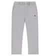 Bape Bestickte Hose Tuck Aus Twill In Gray