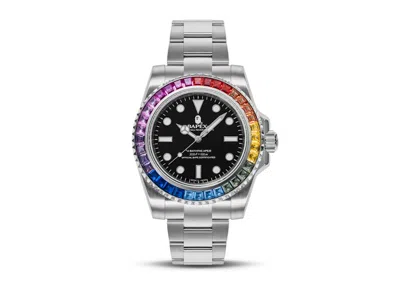 Pre-owned Bape Type 1 X Crystal Stone Watch In Silver