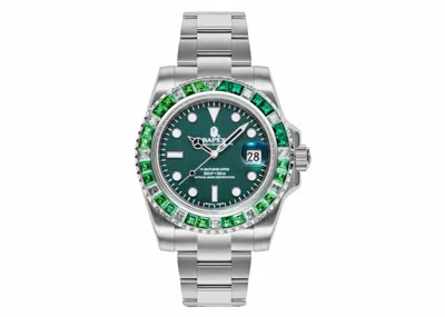 Pre-owned Bape Type 1 Crystal Stone X Watch In Green