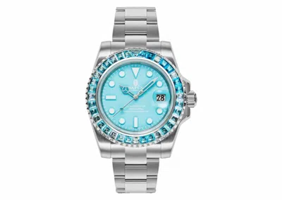 Pre-owned Bape Type 1 Crystal Stone X Watch In Sax