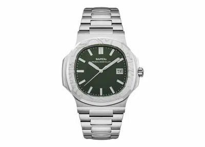 Pre-owned Bape Type 10 Ii X Watch In Olivedrab Green