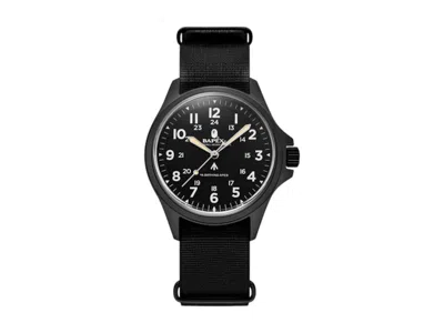 Pre-owned Bape Type 17 X Ii Watch In Black
