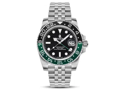 Pre-owned Bape Type 2 X #1 Watch In Silver/black/green