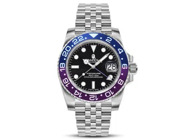 Pre-owned Bape Type 2 X #1 Watch In Silver/blue/purple