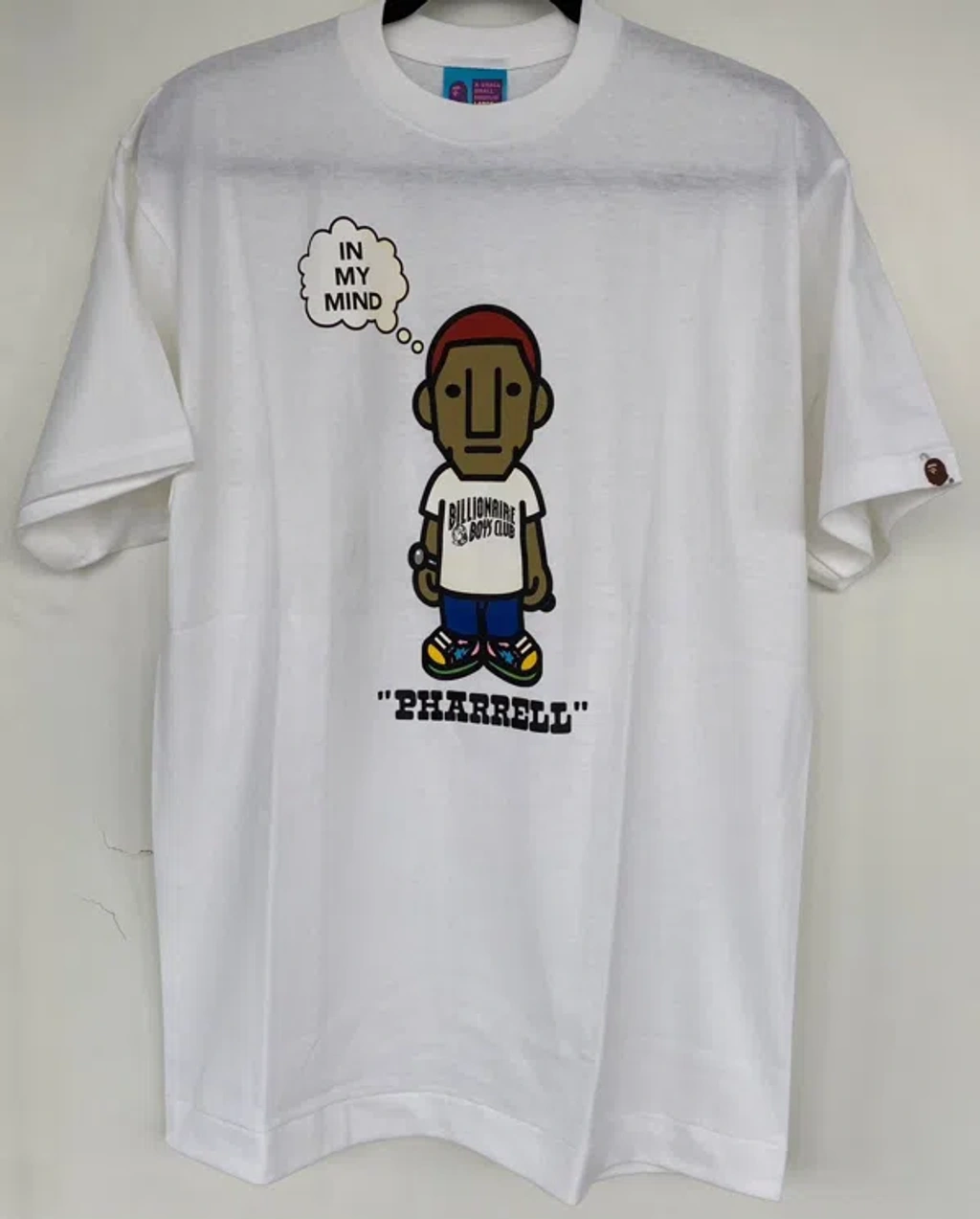 未使用 A BATHING APE BBC PHARRELL Tシャツ 白 XS Pre-owned Bape Very Og A Bathing Ape X Pharrell “in My Mind” Tee