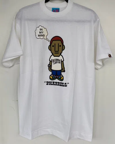 未使用 A BATHING APE BBC PHARRELL Tシャツ 白 XS Pre-owned Bape Very Og A Bathing Ape X Pharrell “in My Mind” Tee
