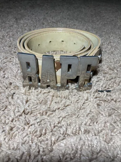 Pre-owned Bape Vintage 2002  Brown Camo Buckle Belt Logo Og 90's Nigo In Multi