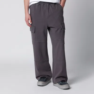 Bape Washed Grey Cargo Jogging Pants In Gray