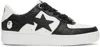Bape White & Black Sta #4 M1 Sneakers In Black