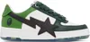 Bape White & Green  Sta Os Sneakers In Green