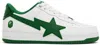 Bape White & Green Sta Os #2 Sneakers In Green