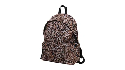 Pre-owned Bape Wild Leopard Pattern Daypack In Beige In Sand