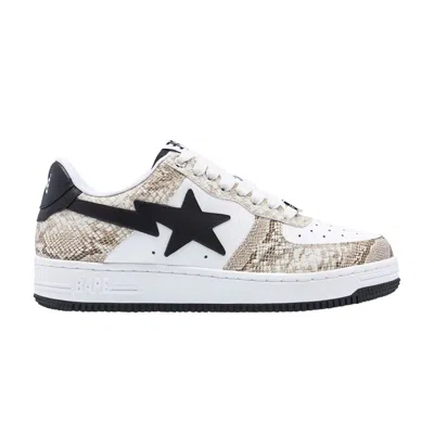 Pre-owned Bape Wmns Sta 'beige Snakeskin' In Cream