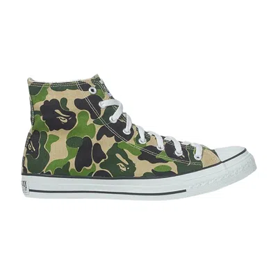 Pre-owned Bape Wmns Sta High 'abc Camo - Green'