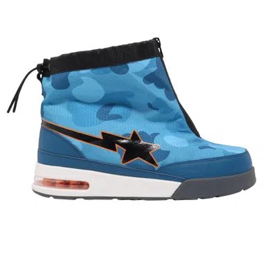 Pre-owned Bape Wmns Honeycomb Camo Zip Roadsta 'blue' | Women's Size 5