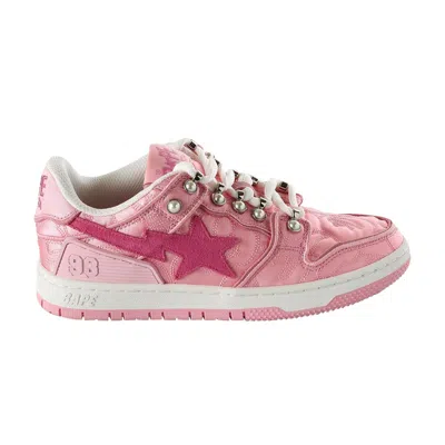 Pre-owned Bape Wmns Sk8 Sta #1 'pink' | Women's Size 6