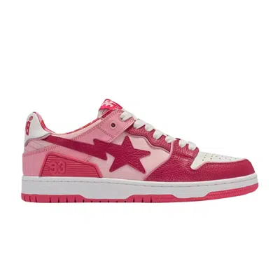 Pre-owned Bape Wmns Sk8 Sta #2 'abc Camo - Red'