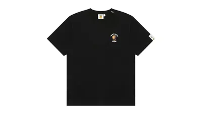 Pre-owned Bape Women's Baby Milo Graphic Print Ii Tee Shirt (ss25) In Black
