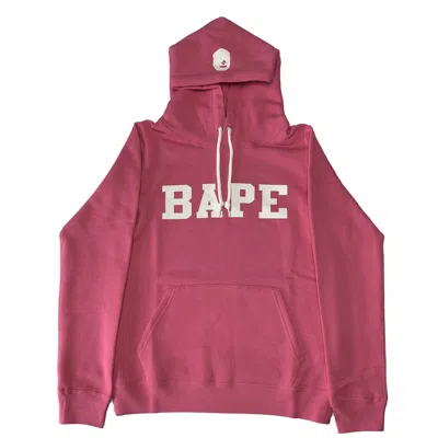 Pre-owned Bape Women's  Happy New Year Spell Out Hoodie In Pink