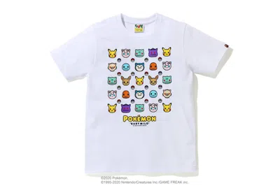 Pre-owned Bape Women's  X Pokemon Ladies Tee Shirt #6 In White