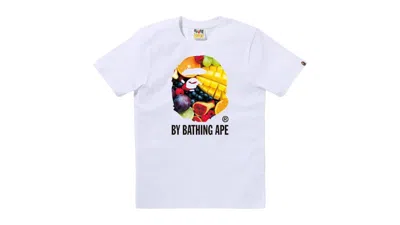 Pre-owned Bape Women's By Bathing Ape Fruit Tee Shirt In White