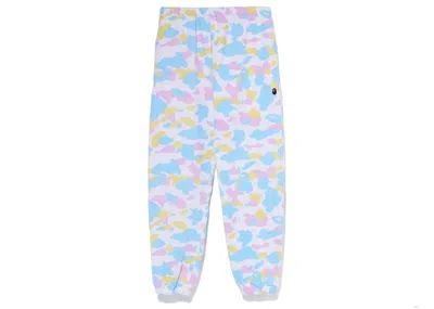 Pre-owned Bape Womens New Camo Oversized Sweatpants In White