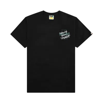 Pre-owned Bape Woodland Camo Wgm Ape Head Tee 'black'