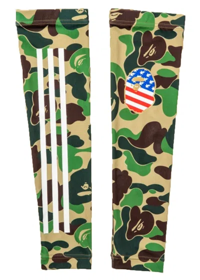 Pre-owned Bape X Adidas Arm Sleeves In Green