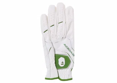Pre-owned Bape X Adidas Golf Glove In White