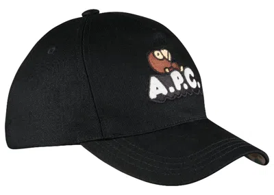 Pre-owned Bape X A.p.c. Milo On Apc Denim Cap In Black