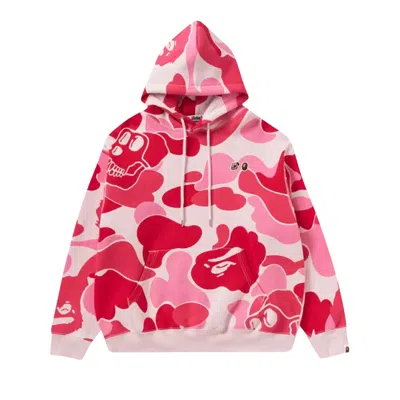 Pre-owned Bape X Bayc Camo Pullover Hoodie 'pink'