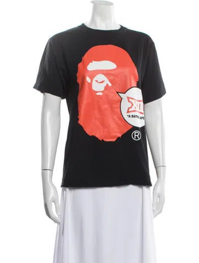 Pre-owned Bape X Big 12 Graphic Print T-shirt In Black