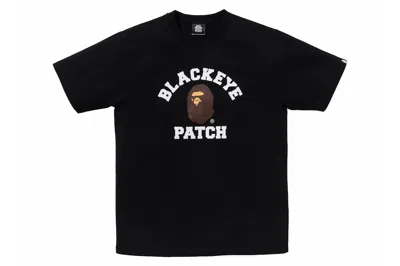 Pre-owned Bape X Black Eye Patch College Tee Black