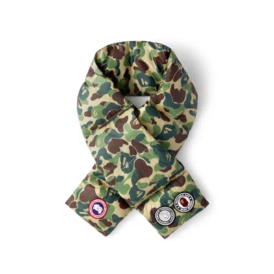 Pre-owned Bape X Canada Goose X Concepts Down Scarf In Abc Camo