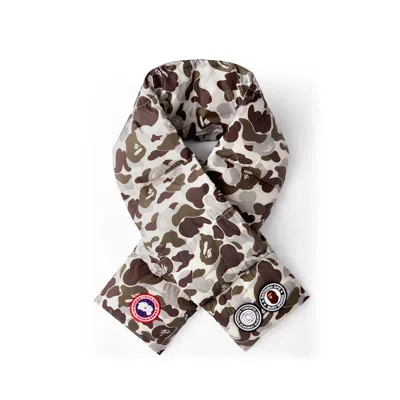 Pre-owned Bape X Canada Goose X Concepts Down Scarf In Abc Snow Camo