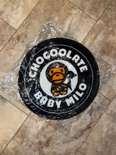 Pre-owned Bape X Chocoolate A Bathing Ape Chocolate Baby Milo Baby Milo Bape Rug Black In Multicolor