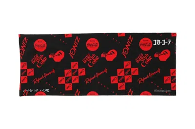 Pre-owned Bape X Coca Cola Japanese Hand Towel In Black